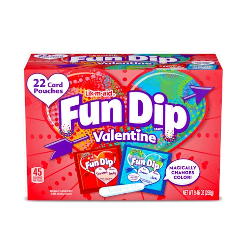 Wonka Fun Dip Valentine's Day Candy, Friendship Exchange, 22 Count Box
