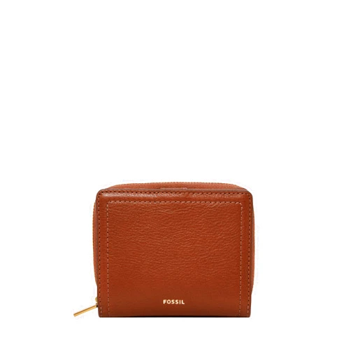 Fossil Women's Logan Leather RFID-Blocking Mini Multifunction Bifold Wallet for Women