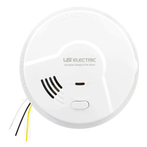 Universal Security Instruments USI Electric 5304 Hardwired Ionization Smoke and Fire Alarm with Battery Backup 2-Pack