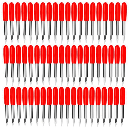 AUNKZL 60 Pcs Replacement Blades Compatibility with Explore Air One/Air/Air 2/ Air 3 / Maker/Maker 3 Expression Vinyl Cutting Machines 45 Degree Standard Blades