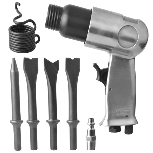PROSHI 150mm air hammer kit 4-chisels, 4500 BPM, pneumatic hammer shovel tool, air chisel pneumatic shovel tool, pneumatic tools, air shovel by PROSHI