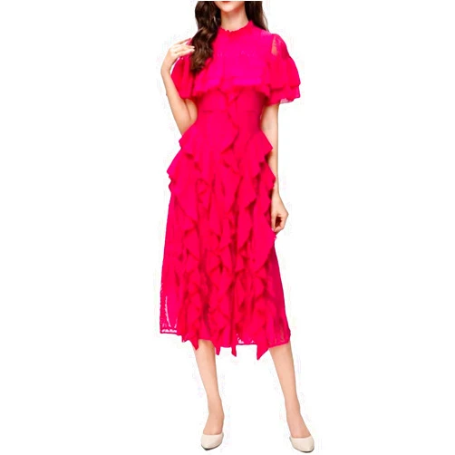 Generic Dresses for Women Womens Dresses Ruffles Laceparty Dress Women Robe