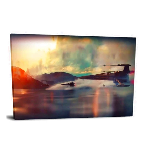 CELCUT X-Wing, Canvas Wall Art Framed Print, Artwork Movie Prints - Various Sizes Canvas Painting Posters and Printed Wall Art Posters for Living Room and Bedroom Party Decorations 20x30inch(50x75cm)