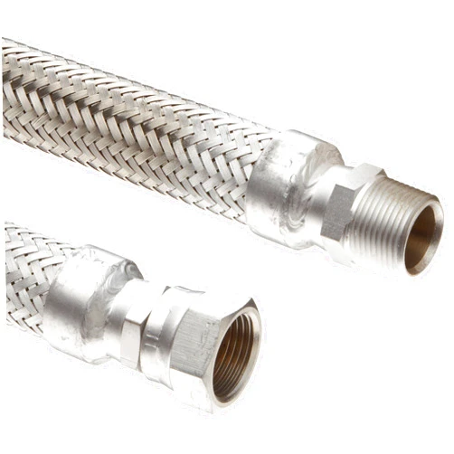 Hosemaster Hose Master Annuflex Stainless Steel 321 Flexible Hose Assembly, 3/8