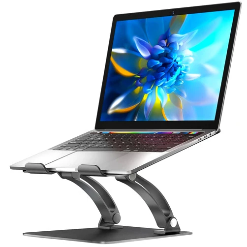 Nulaxy Laptop Stand, Ergonomic Height Angle Adjustable Laptop Stand for Desk, MacBook Stand Holder, Laptop Riser Compatible with MacBook, Dell, HP, All Laptops 11-17