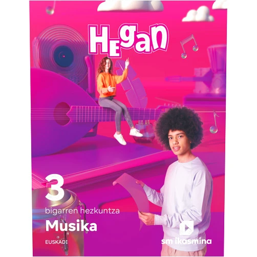 Basque Edition by Marta Serrano (Author), Ana Isabel Alfonsel (Author), Andrea Giráldez Hayes (Author), Ángel Müller (Author), Elena Rodríguez (Author), María Cristina García (Author), Juan Pablo Otero (Author), Alejandro Herrerías (Illustrator), Antonio Moisés Lorenzo de las Cuevas (Illustrator), BRONCO STUDIO SCP, (Illustrator), El Rubencio, (Illustrator), Felipe López Salan (Illustrator), Germán Tejerina Martínez (Illustrator), Jesús Delgado Díaz (Illustrator), Juan Jesús Infante Toro (Illustrator), María José García Simavilla (Illustrator), Marta Garatea (Illustrator) & 13 more Musika. 3 bigarren hezkuntza. Hegan