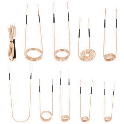 Harsire Induction Heater Coil Kit, 10 ps Of Induction Heater Coils In a Variety Of Sizes, Magnetic Induction Coils for Flexible and Long Life, Suitable for Magnetic Induction Heaters
