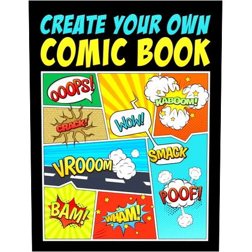 Papeterie Bleu Create Your Own Comic Book