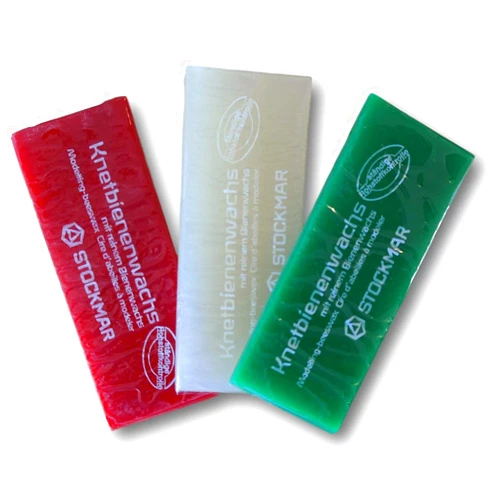 STOCKMAR Bundle - Modeling Beeswax - 3 Piece Assortment (Red, Green, Ivory)