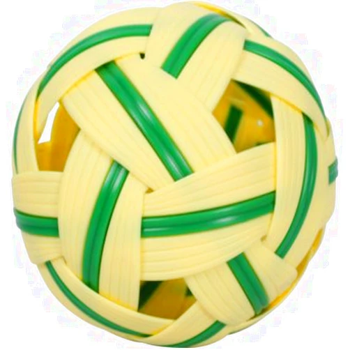perfect2desire Rattan Ball Sepak Takraw Sport Kick Ball Rattan Wood Standard Size 5 Inches
