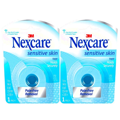 Nexcare Sensitive Skin Low Trauma Tape, 2 count
