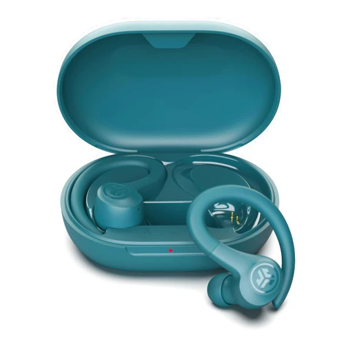 JLab Go Sport+ Wireless Workout Earbuds Featuring C3 Clear Calling, Secure Earhook Sport Design, 35+ Hour Bluetooth Playtime, and 3 EQ Sound Settings (Teal)