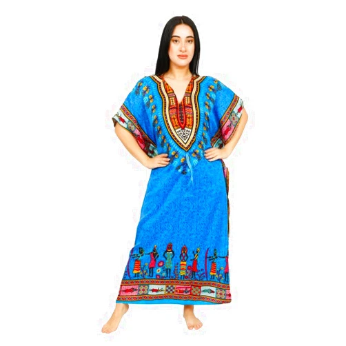 Pvs traders Women's Long Kaftan Maxi Dress Gown Top Night Caftan