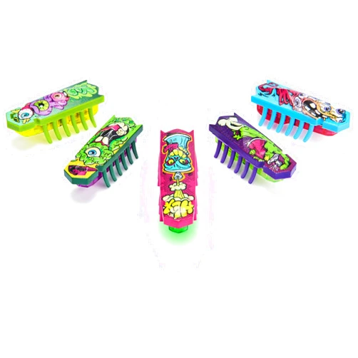 HEX BOTS Nano 5 Pack, 4 Nano Bugs with Bonus Flash Nano, Sensory Toys for Kids & Cats with Vibration Technology, Insect Toys & Mini Robot Toy for Kids Ages 3 & Up