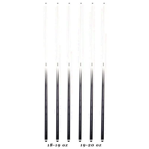 OKKO 1-Piece Pool Billiard House Bar Cue Sticks 57”, Glue-On Tip, Pack of 6 (18-20 oz)