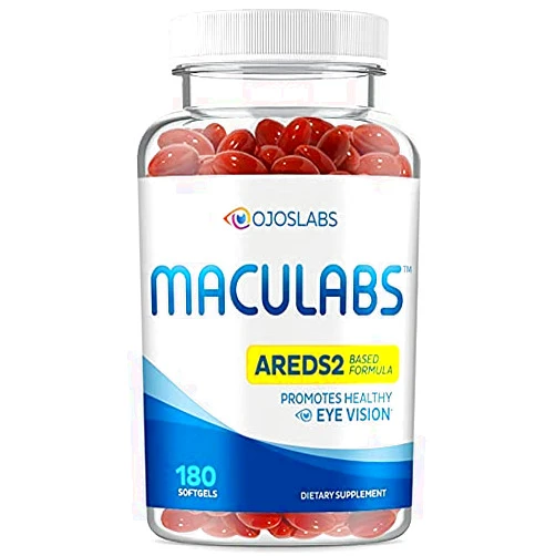 OjosLabs Eye Vitamins - AREDS 2 Based Formula - Eye Vitamin with Lutein & Zeaxanthin for Macular Health - Vision Supplements for Adults - 180 Softgels Support & Care for Eyes - Made in USA