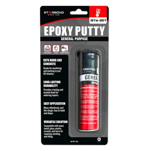 STARBOND 2 oz. Black Epoxy Putty Stick – All Purpose, BPA-Free Epoxy Repair Putty – Rock-Hard Cure for Automotive, Plumbing, Woodworking & DIY Projects