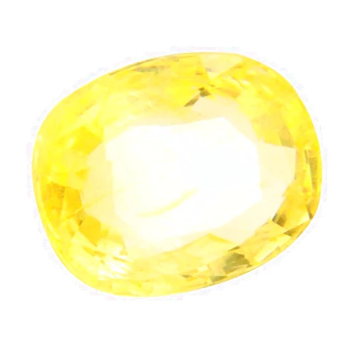 Tejvij And Sons Natural Yellow Sapphire Gemstone