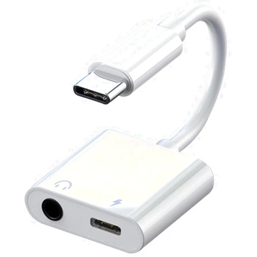 Snlrntin USB C to 3.5mm Headphone and Charger Adapter, 2-in-1 USB Type C to Aux Audio Jack and PD Fast Charging Splitter Adapter for iPhone 15 Pro Max,Samsung Galaxy S23,iPad Pro,MacBook Pro
