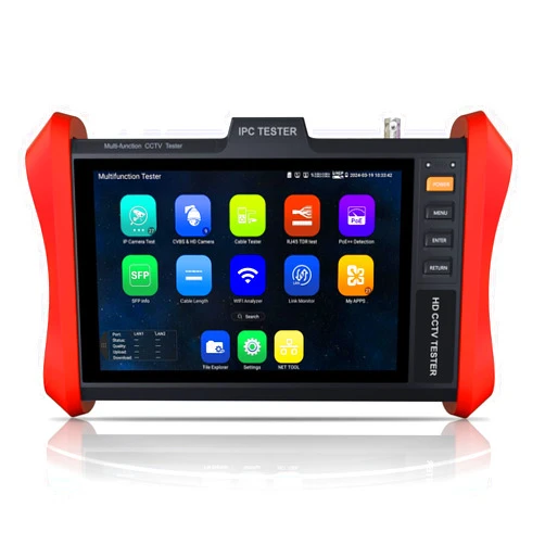 WANLUTECH 4K 12MP IP Camera Tester, WANLUTECH CCTV Tester 90W PoE Power Output 8'' Touchscreen 8MP TVI CVI AHD CVBS Camera Tester SFP Test RJ45 Cable TDR Test WiFi Network Tools HDMI VGA (E89)