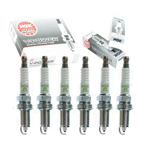 Sixity Auto 6 pc NGK V-Power Spark Plugs compatible with Honda Odyssey 3.5L V6 1999-2004