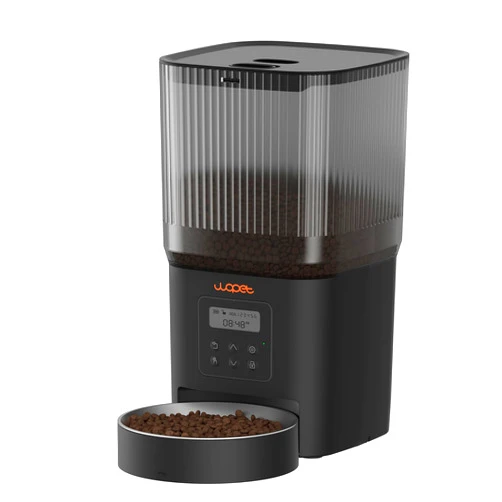 WOPET Automatic Cat Feeder-(𝟮𝟬𝟮𝟰 𝗨𝗽𝗴𝗿𝗮𝗱𝗲) Timed Cat Feeders with 180-Day Battery Life,Cat Food Dispenser for Dry Food Fresh,1-6 Meals Per Day,Auto Pet Feeder for Cat&Dog