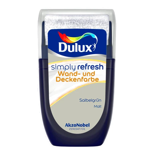 Dulux Simply Refresh Wall and Ceiling Paint Sage Green Tester 30ml