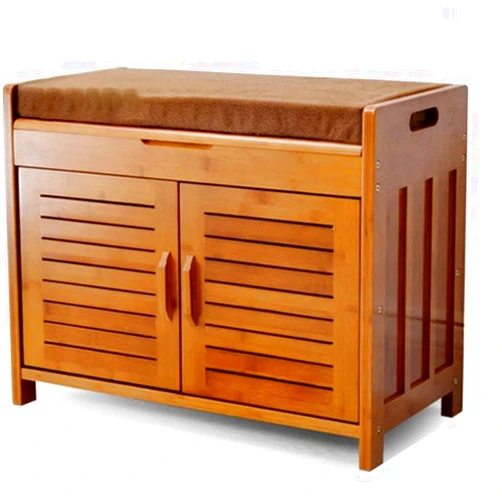 JOYGOOD Storage Benches Shoe Rack Bench Seat Boot Bench Chinese Style Vintage Entrance Shoe Rack Corridor Large Capacity Multifunctional Storage Box Shoe Cabinet with Door Shoe Changing Sofa