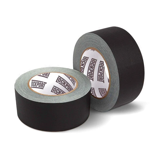 Lockport Black Gaffers Tape 2 inch x 30 Yards - 2 Pack Pro Black Gaff Tape - No Residue, Water Resistant, Non-Reflective, Easy Tear - Multipurpose