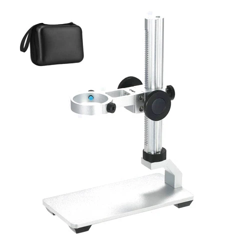 Bysameyee Aluminum Alloy Stand Holder for USB/Wi-Fi Digital Microscope, Bysameyee Universal Diameter Metal Mount with Microscope Carrying Case