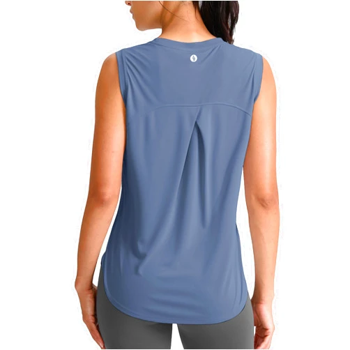 SANTINY Women's Sleeveless Workout Tops Breathable Lightweight Active Tennis Yoga Shirts Athletic Running Tank Tops for Women