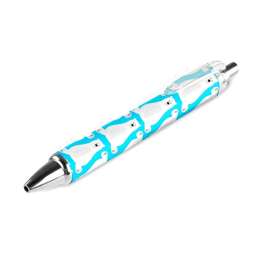 Zenladen0010 Lovely Polar Bear Retractable Roller Ballpoint Pens Blue Ink Smooth Writing 0.5mm Pack of 1/2/4 1 PCS