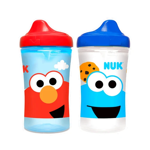 NUK Sesame Street Hard Spout Cup, 10 Oz, 2 Pack – BPA Free, Spill Proof Sippy Cup