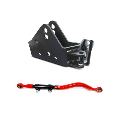 Steer Smarts KAHPAN Steer Smarts Yeti XD JK Adjustable Track Bar and Relocation Bracket Bundle Compatible with Jeep Wrangler JK