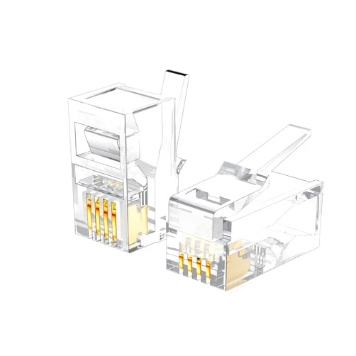 LanSenSu 25 PackRJ9/RJ10/RJ22 4P4C Phone Modular Telephone Cord Connector Adapter Crimp