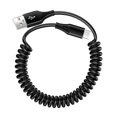 VIFIGEN USB to USB C Cable iPhone 17e Coiled 3FT Car Charger Cord for iPhone 16e/16/16 Pro/16 Pro Max/Plus/17/Air/17 Pro/17 Pro Max, Retractable Auto Type C Fast Charging for Samsung Galaxy A17 S26,Pixel 10