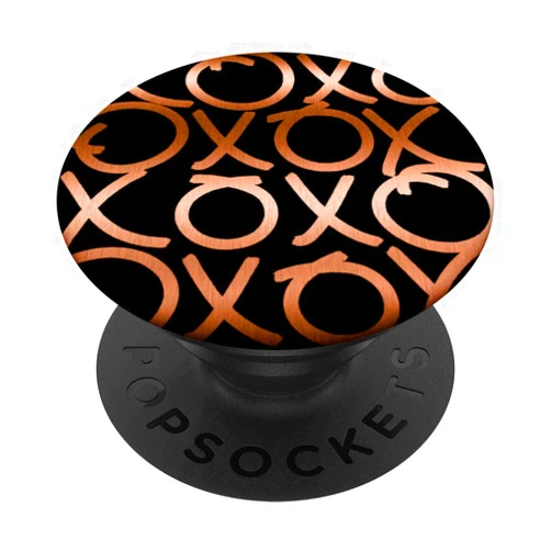 UMe images XO Hugs and Kisses Copper Pattern PopSockets PopGrip: Swappable Grip for Phones & Tablets