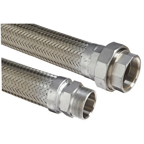 Hosemaster Hose Master Masterflex Stainless Steel 321 Flexible Hose Assembly, 1-1/4