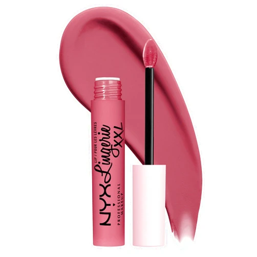 NYX PROFESSIONAL MAKEUP Lip Lingerie XXL Matte Liquid Lipstick - Maxx Out (Cool Toned Light Pink)
