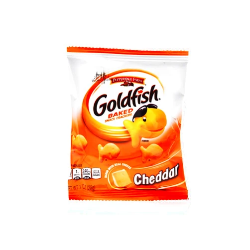 Pepperidge Farm Goldfish Baked Snack Crackers, Cheddar Cheese, 1 Ounce, Pack of 60