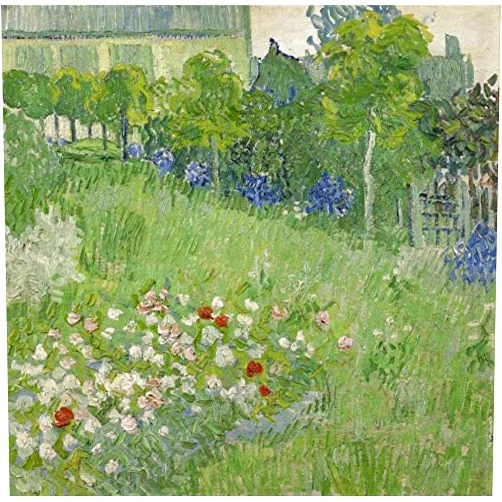 UpperPin Daubigny’s Garden by Vincent Van Gogh, Giclee Print Painting on Canvas for Wall Decoration (Print Only), Size 15