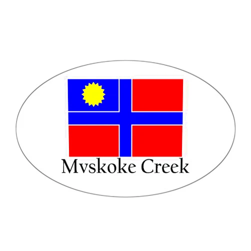 CafePress Mvskoke Creek Oval Sticker Oval Car Bumper Sticker