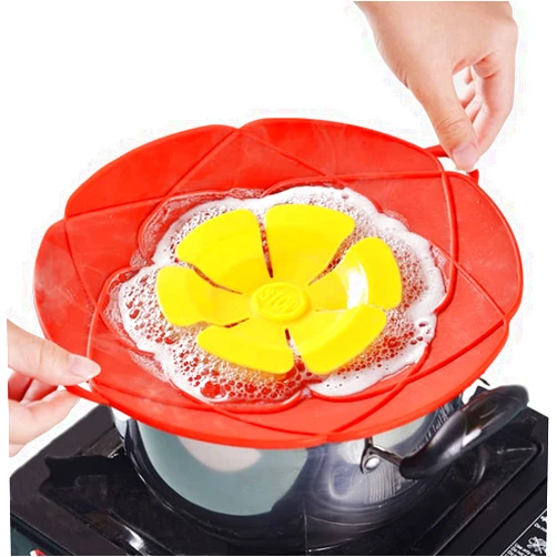 AltCooking Hub altCookingHub Silicone Spill Stopper Lid Cover Set - Food Grade, BPA Free, Heat Resistant Boil Over Safe-Guard Pot Cover Fits up to 10