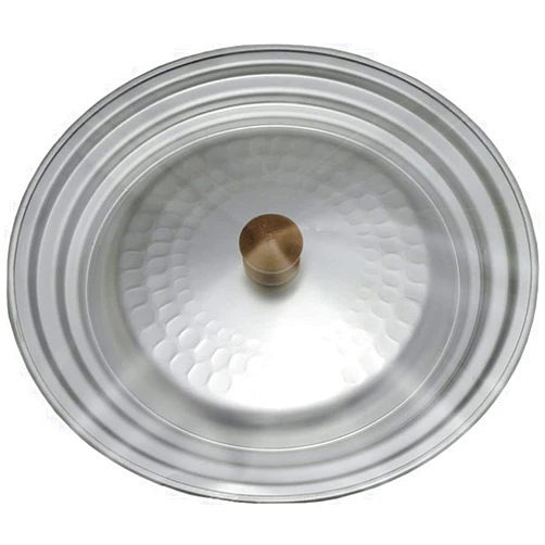Taniguchi Metal Yukihira Pot Lid 6.3-7.9 inches (16-20 cm), Made in Japan, Lightweight, Japanese Artisan Series