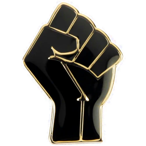 Pinstant Black Lives Matter BLM Raised Fist Civil Rights Movement Equal Freedom Social Justice 0.8