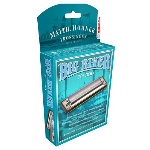 Hohner Accordions Hohner 590BX Big River Harmonica, Key of Eb (590BX-EF)