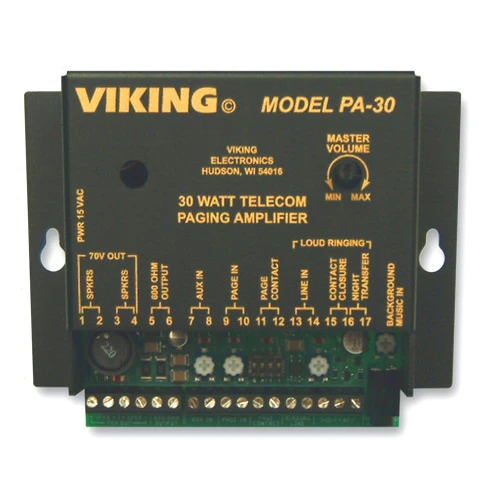 VIKING ELECTRONICS Viking 30 Watt Telecom Pagin Amp