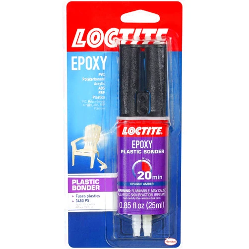 Loctite Plastic Bonder, 0.85 fl oz, Syringe 8 Pack