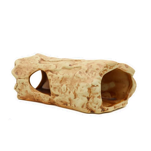 ALEGI Aquarium Decorations Log Betta Fish Tank Accessories Ceramic Cave, Betta Fish Toys Decor Hideout for Shrimp Cichlid Hiding Breeding