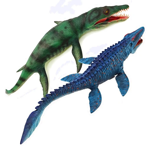 Gemini&Genius Mosasaurus and Kronosaurus Toys for Kids- Moveable Jaw Dinosaur Toys Giant Sea Monster- Great Gifts, Collection for Boys and Girls